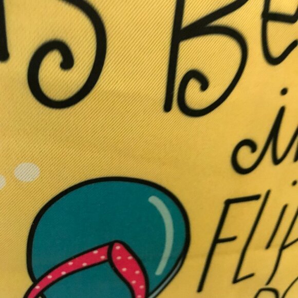 Garden Art Garden Flag 18' x 12" NEW Life is better in flip flops, summer, beach - Picture 3 of 8